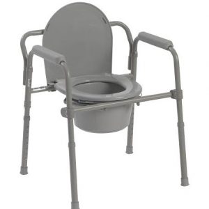 Folding Steel Commode